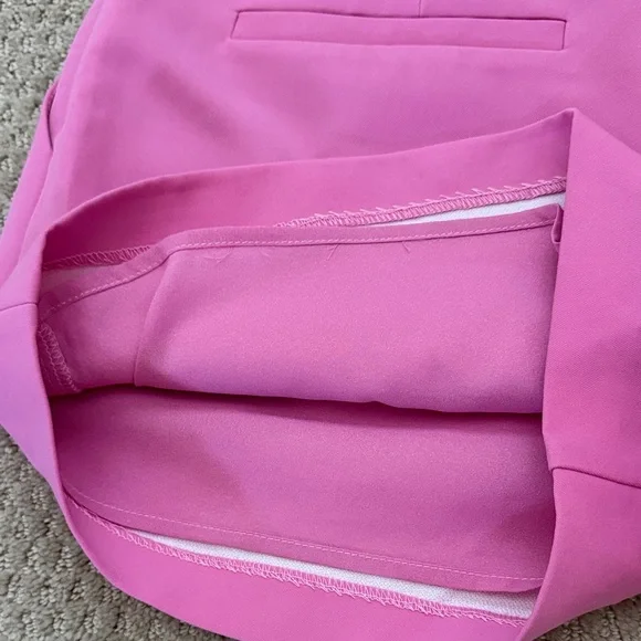 Vibrant Pink High Waist Women's Shorts - Picture 4 of 6